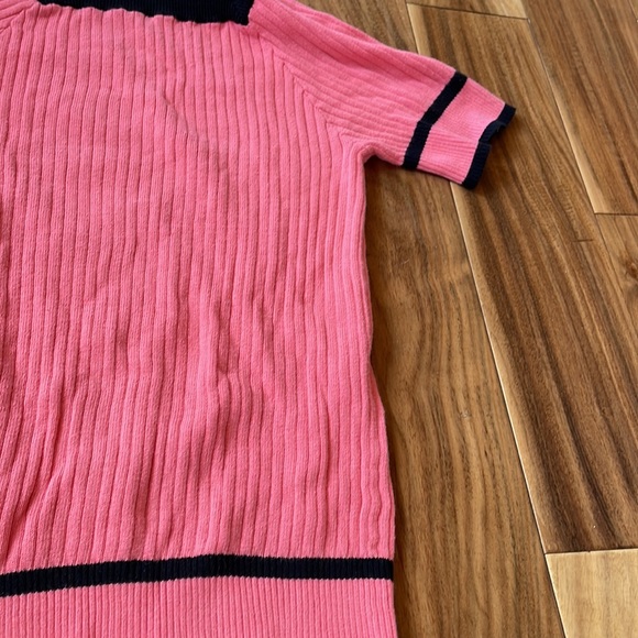 BEA CLASSICS SALMON &  BLACK SWEATER - Picture 4 of 9